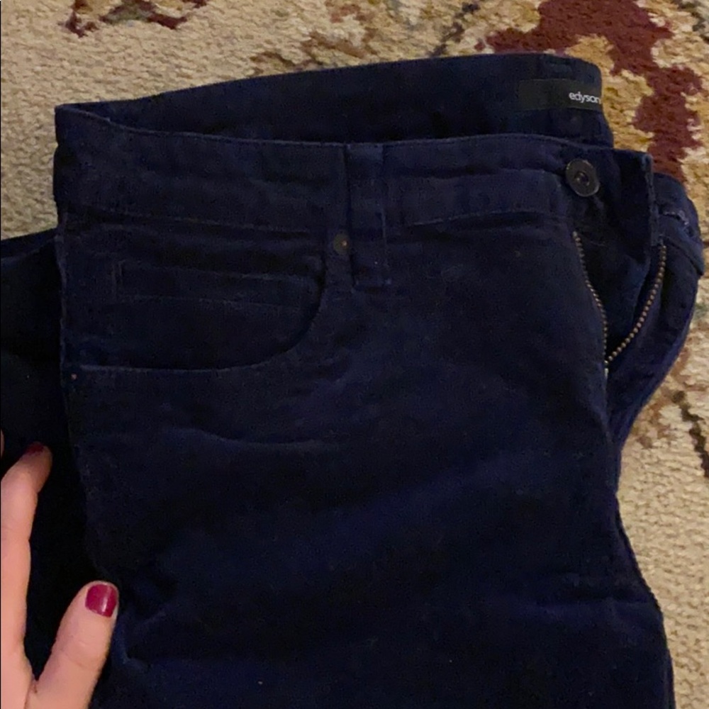 Edyson Sz 29P dark navy skinny corduroy!